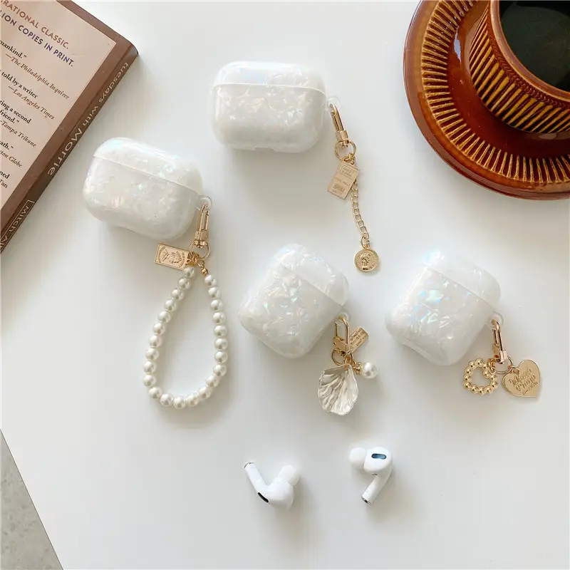 Apple Airpods Pro Earphone Case Pearl Chain Design