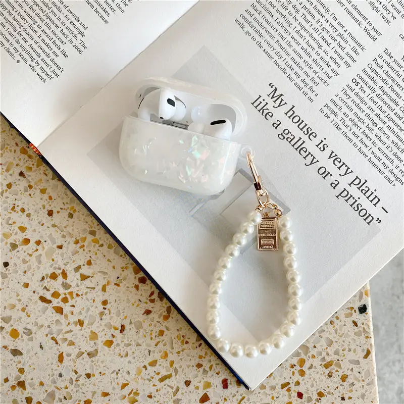 Apple Airpods Pro Earphone Case Pearl Chain Design