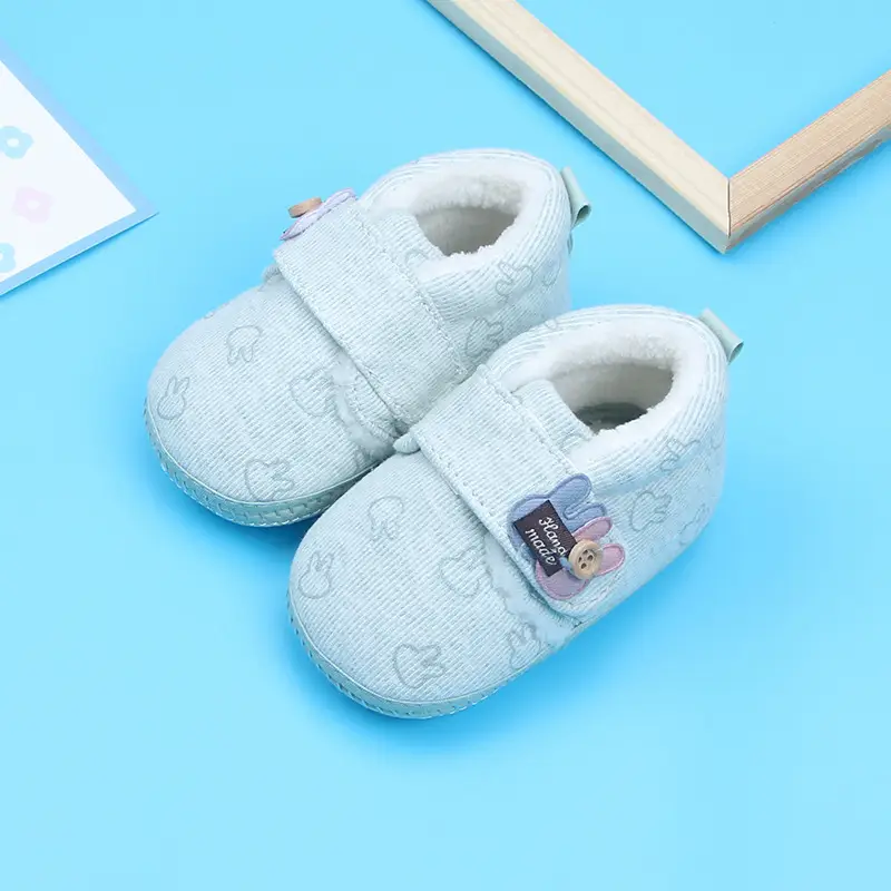 Baby Shoes Women's Winter Soft Bottom 0-1 Year Old Cotton Padded