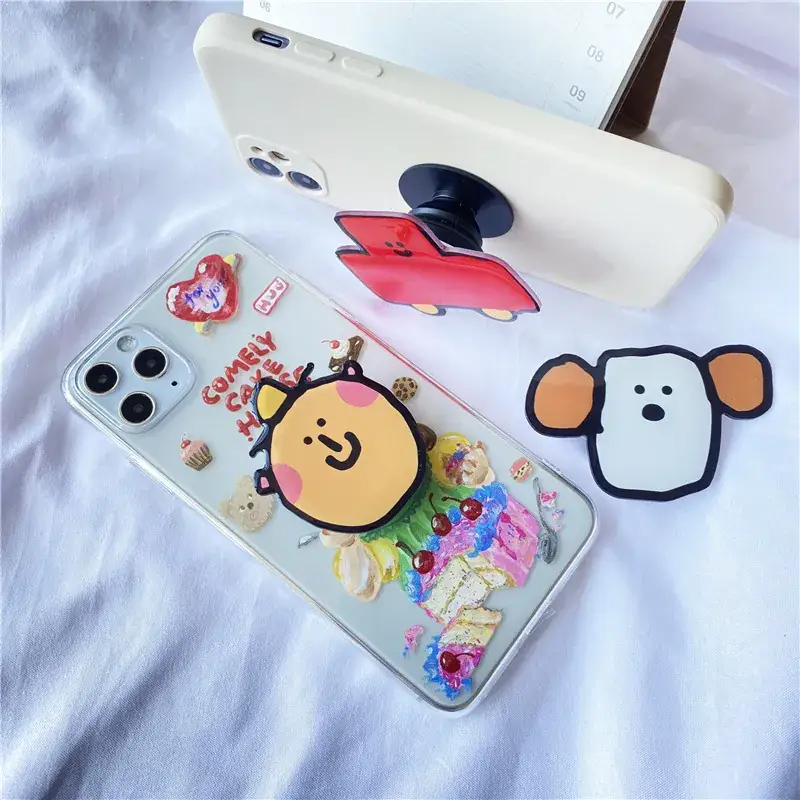 White Cartoon Glue Dropping Acrylic Mobile Bracket - Image 28