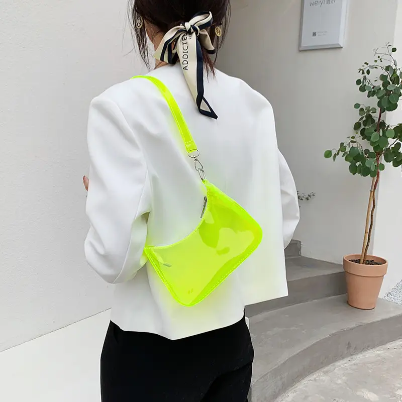 Black Transparent Jelly Shoulder Bag 2021 - Image 10