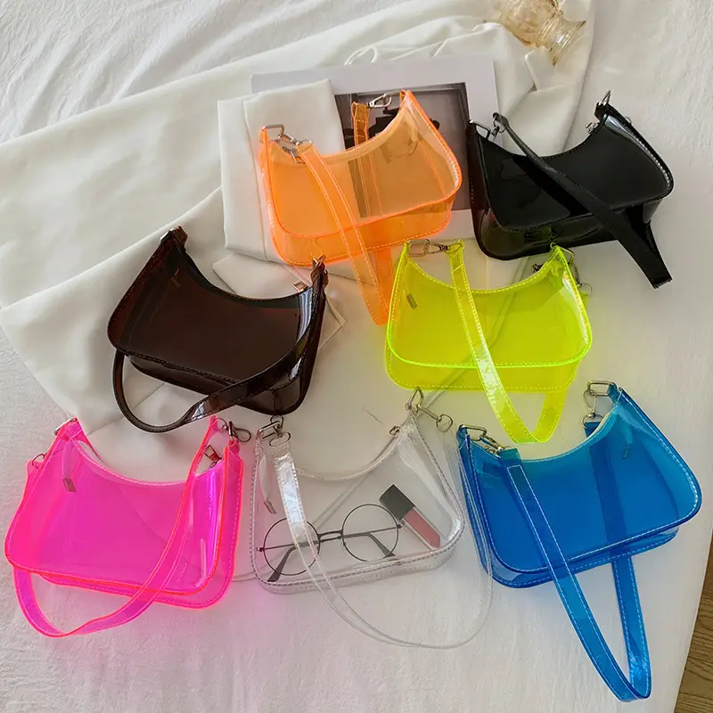 Black Transparent Jelly Shoulder Bag 2021 - Image 11