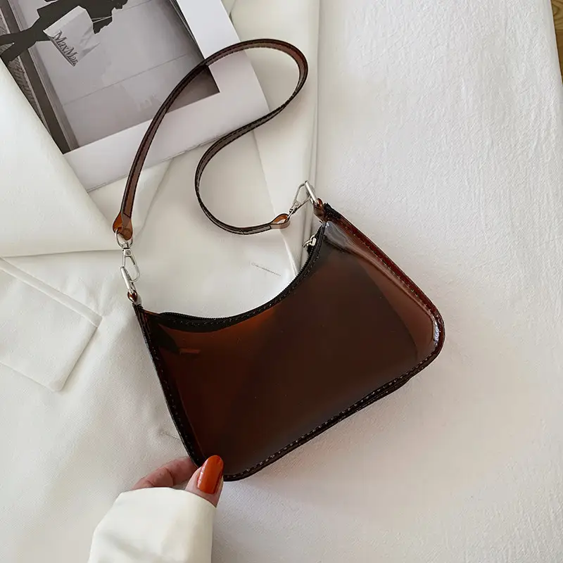 Black Transparent Jelly Shoulder Bag 2021 - Image 7
