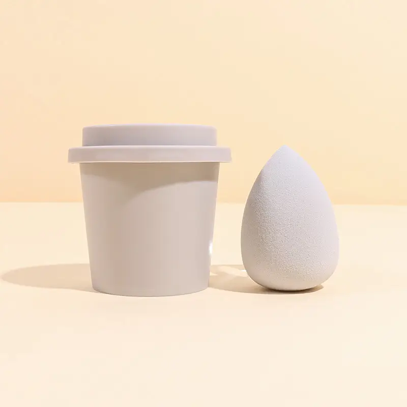 Green Makeup Egg Powder Storage Set Dual Use - Image 3
