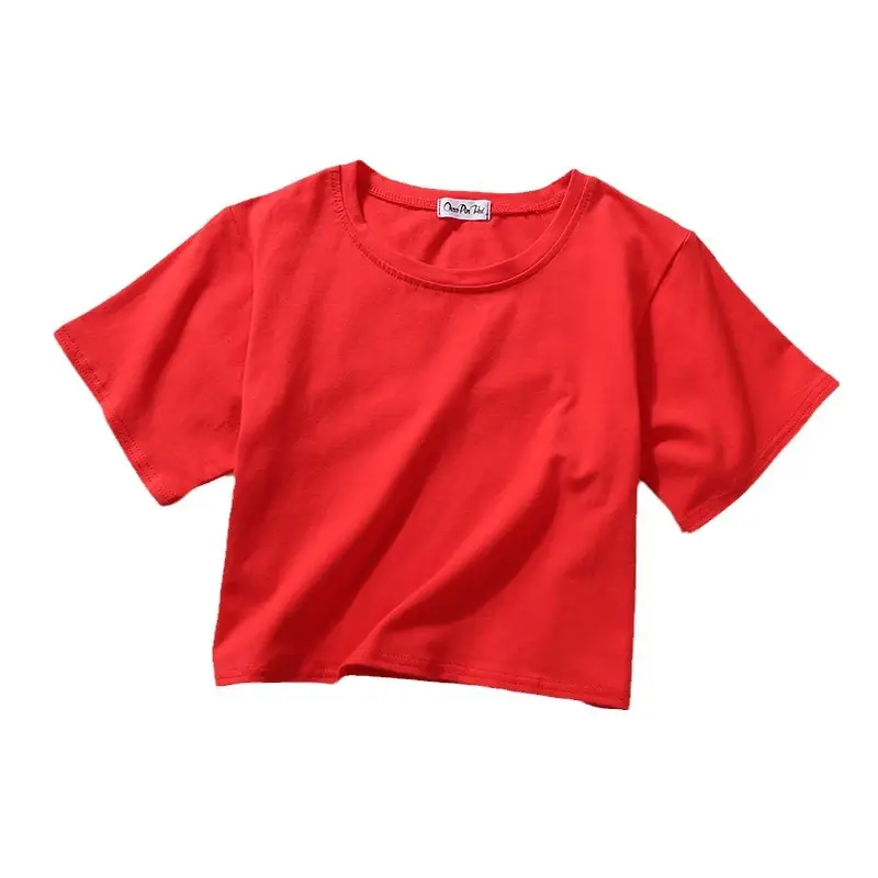 Women Short Sleeve T-Shirt White Red Grey Loose Fit - Image 15
