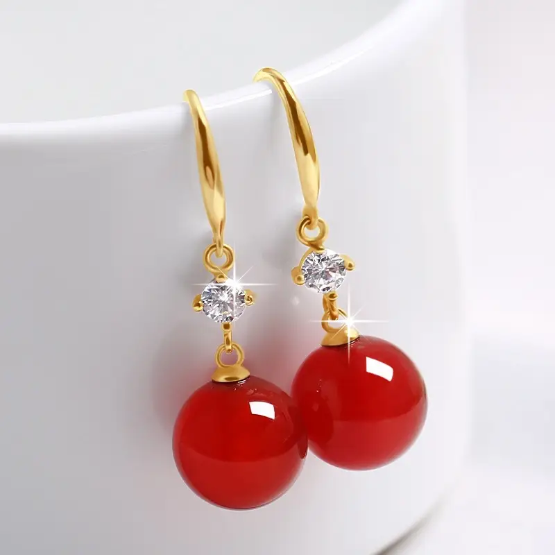 Copper Gold Plated 24K Ear Hook Earrings DIY Design - Image 12