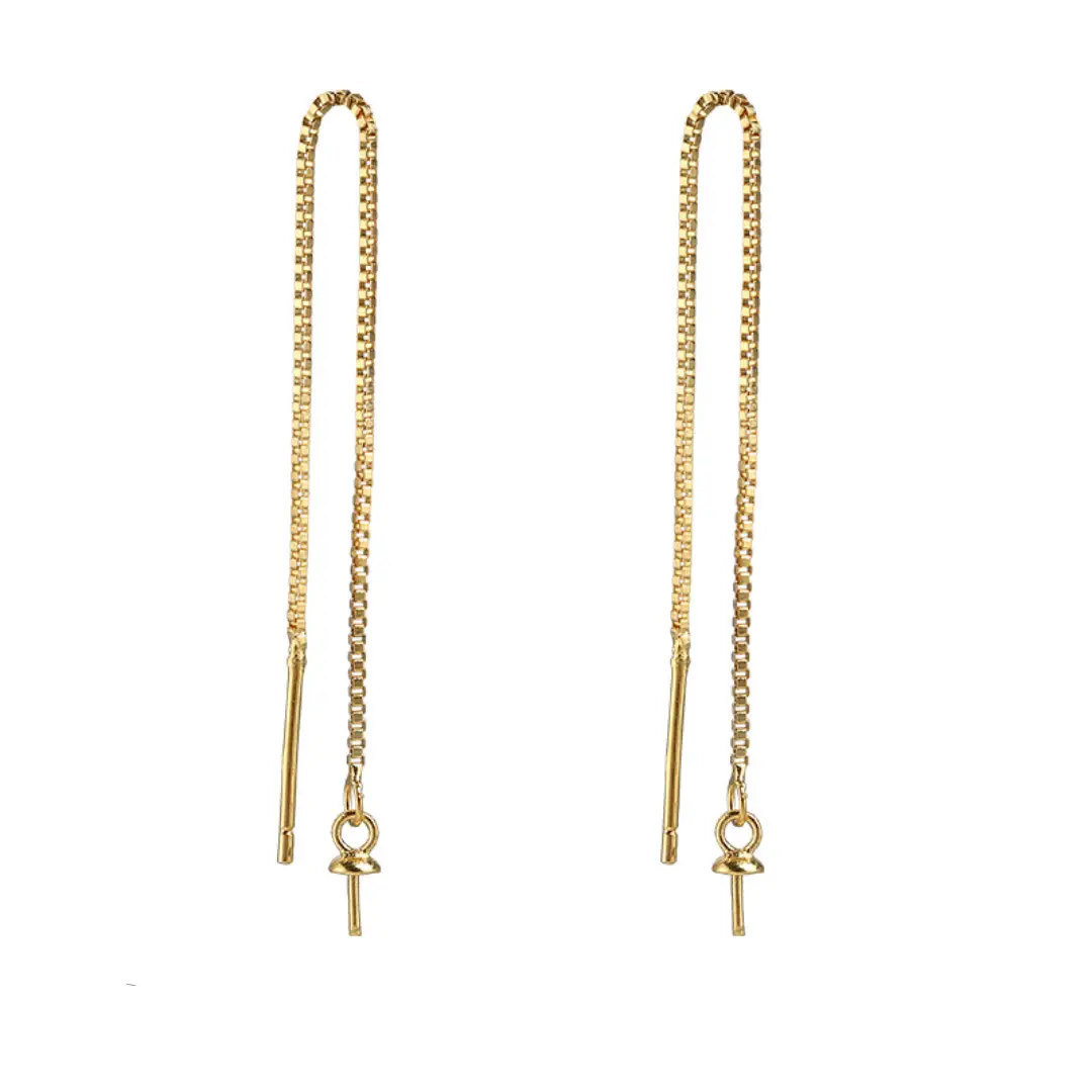 Copper Gold Plated 24K Ear Hook Earrings DIY Design - Image 9