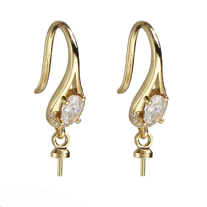 Copper Gold Plated 24K Ear Hook Earrings DIY Design - Image 6