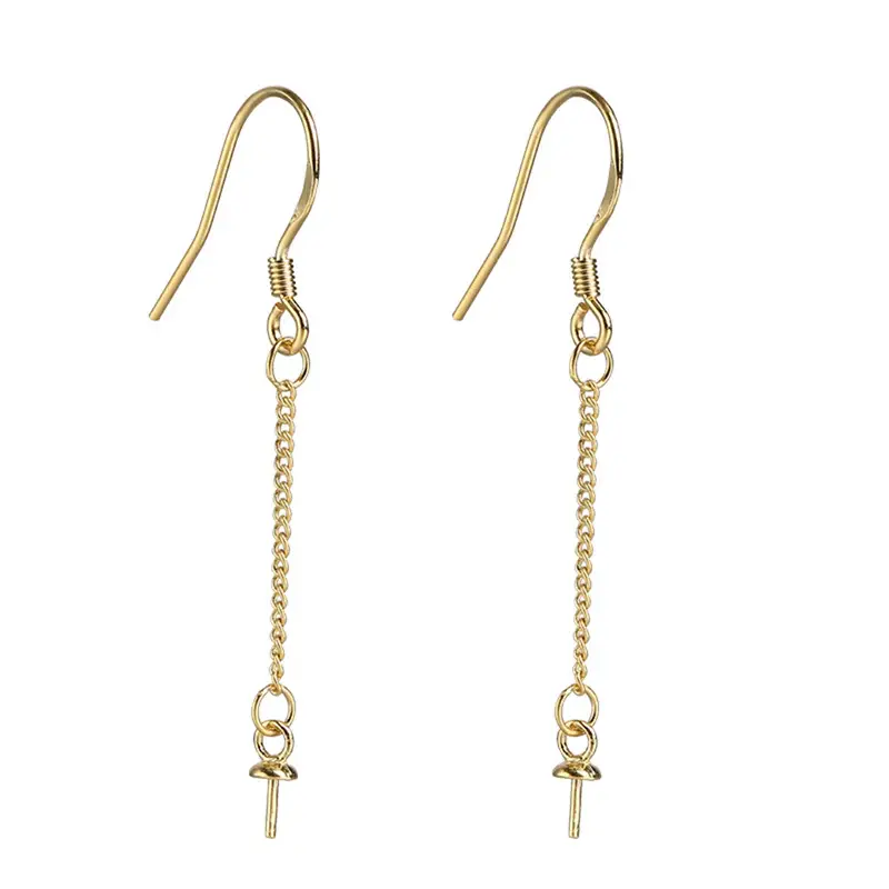 Copper Gold Plated 24K Ear Hook Earrings DIY Design - Image 8