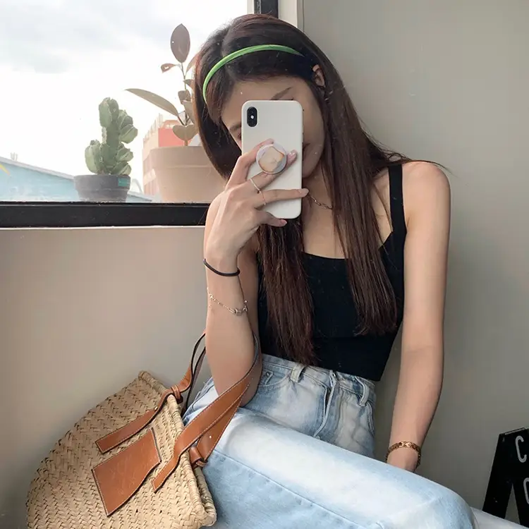 Women Satin Hair Hoop with Colorful Headband