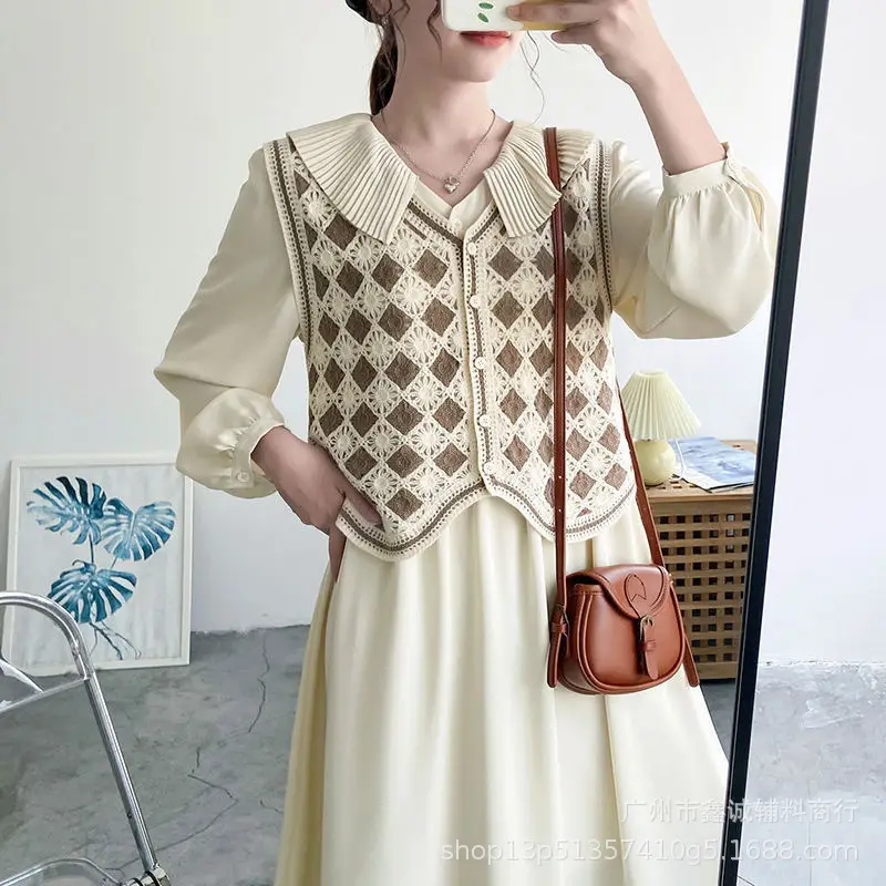 Women's Knitted Hollow Out Vest Spring Summer All Match