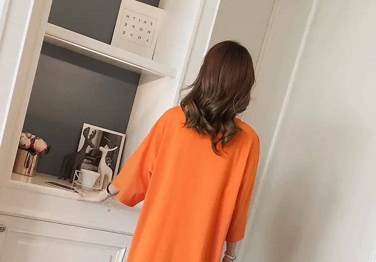 Black Long Sleeve Fat Plus Size Summer Dress — feature 10