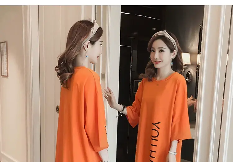 Black Long Sleeve Fat Plus Size Summer Dress — feature 2
