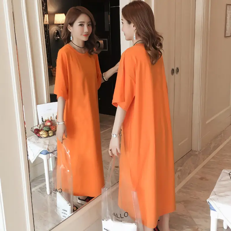 Black Long Sleeve Fat Plus Size Summer Dress - Image 3