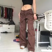 Women's Pink Striped Summer Sports Pants Large — feature 17
