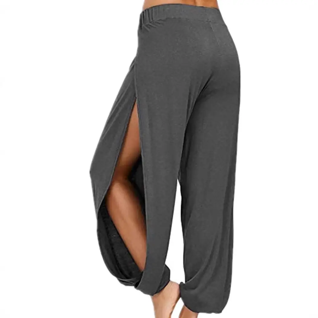 2021 Harlan High Split Hippie Pants Grey Women - Image 10