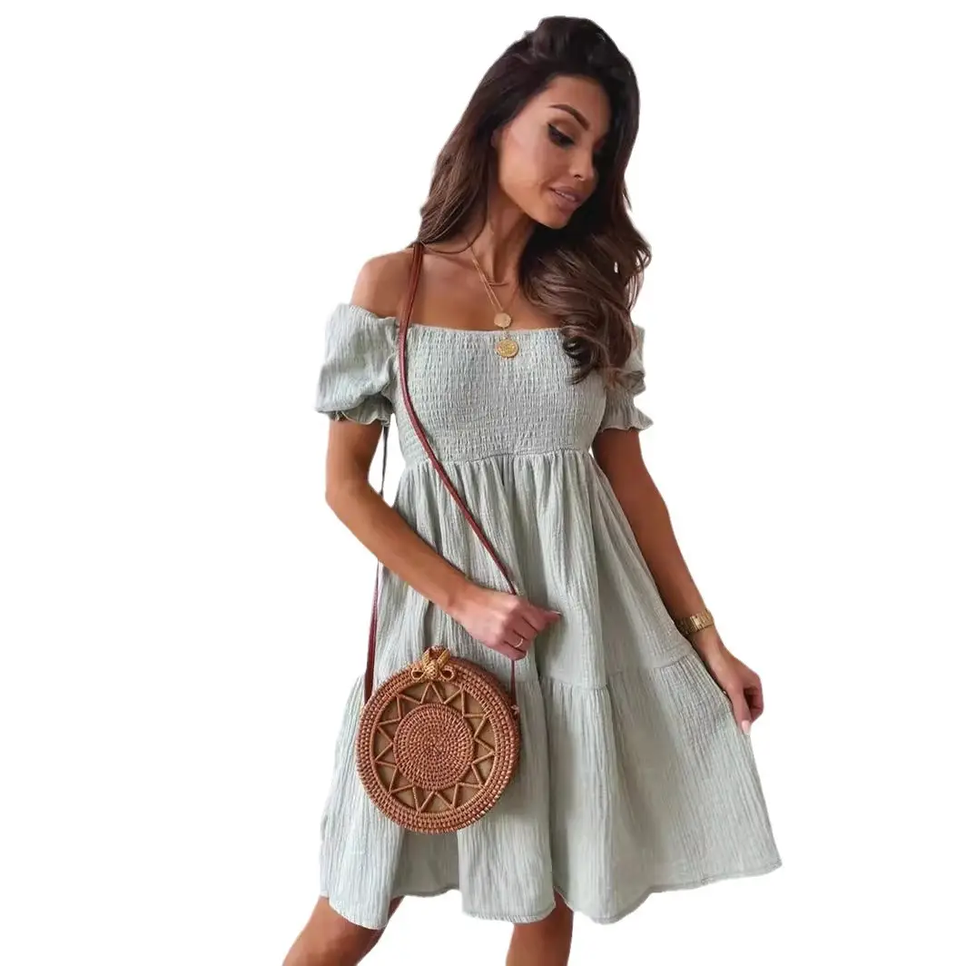 Black Off-Shoulder Long Dress with Side Slits - Image 11