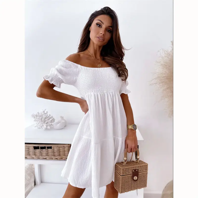 Black Off-Shoulder Long Dress with Side Slits - Image 6