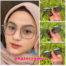 New Antique Retro Cat-Eye Ultra-Light Personalized Plain Artifact Metal Popular Flat Mirror Color-Changing Anti-Blue Light Glasses — feature 15