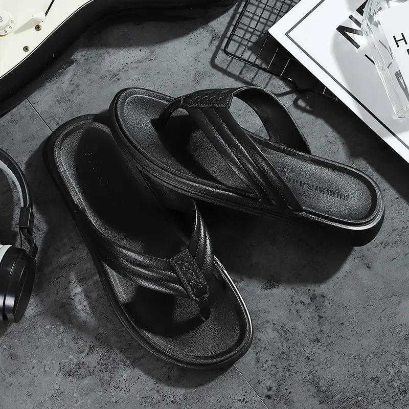 2025 Korean Style White Sandals for Men