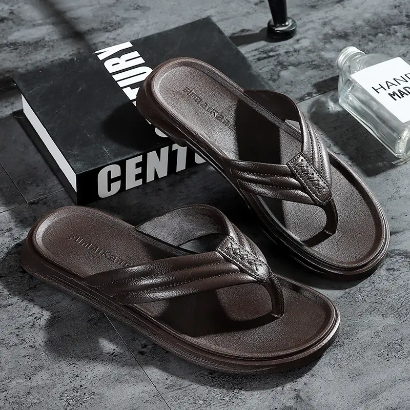 2025 Korean Style White Sandals for Men