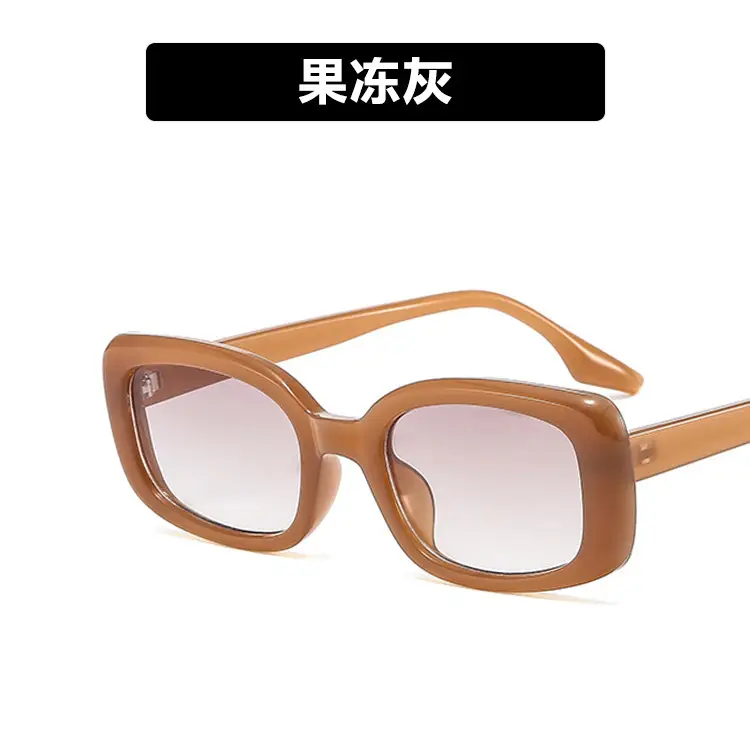 Korean Style Brown Sunglasses with Metal Buckle 2021 - Image 3