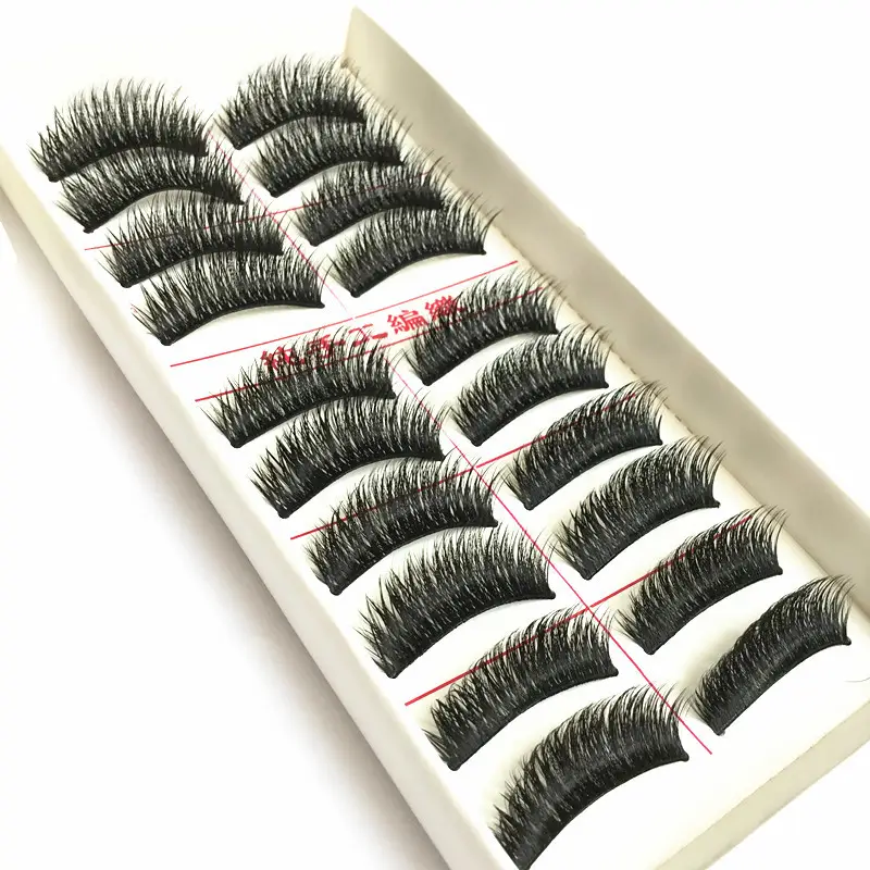 H-18 Stage Makeup 07 False Eyelashes 10 Pairs - Image 10