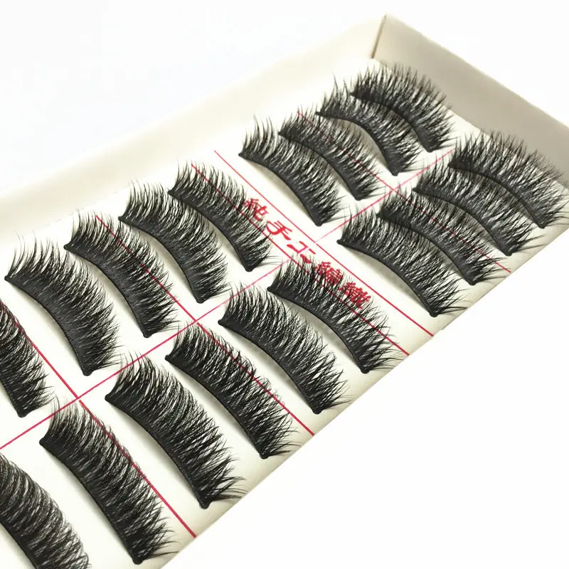 H-18 Stage Makeup 07 False Eyelashes 10 Pairs - Image 11