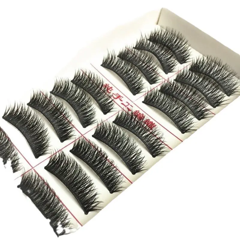H-18 Stage Makeup 07 False Eyelashes 10 Pairs - Image 13