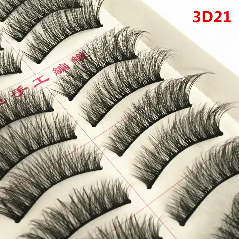 H-18 Stage Makeup 07 False Eyelashes 10 Pairs - Image 7
