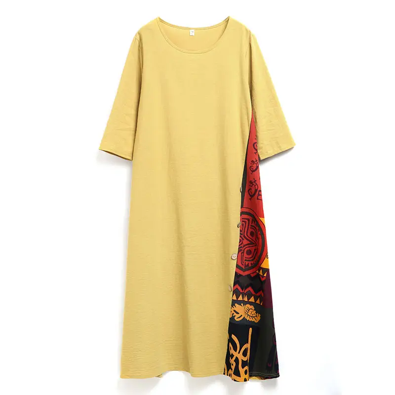 Women's Red Literary Long Sleeve Dress 2023 - Image 9