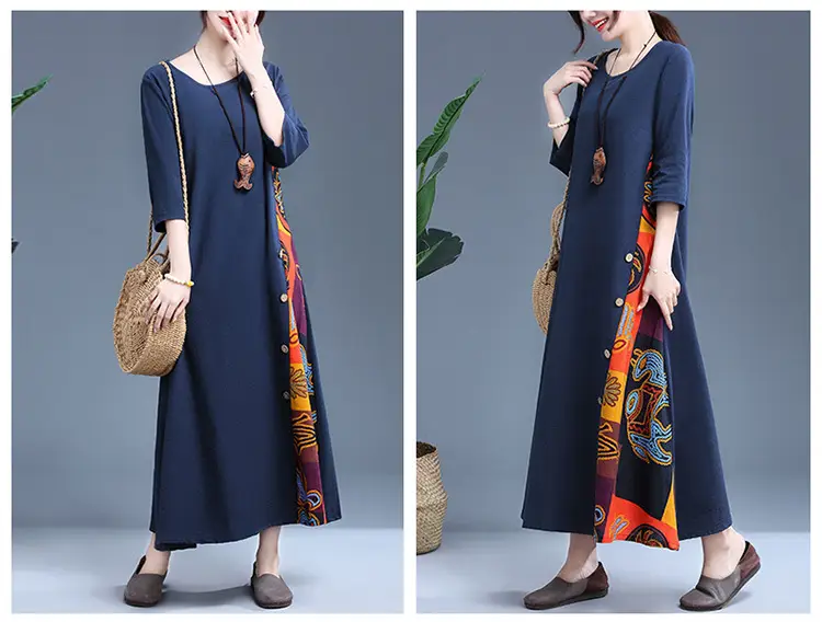 Women's Red Literary Long Sleeve Dress 2023 — feature 27