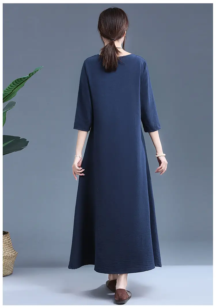 Women's Red Literary Long Sleeve Dress 2023 — feature 31