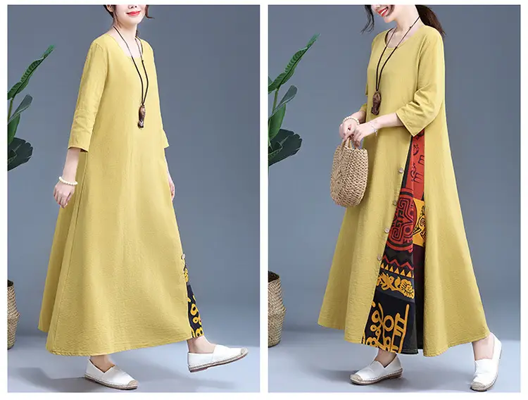 Women's Red Literary Long Sleeve Dress 2023 — feature 5