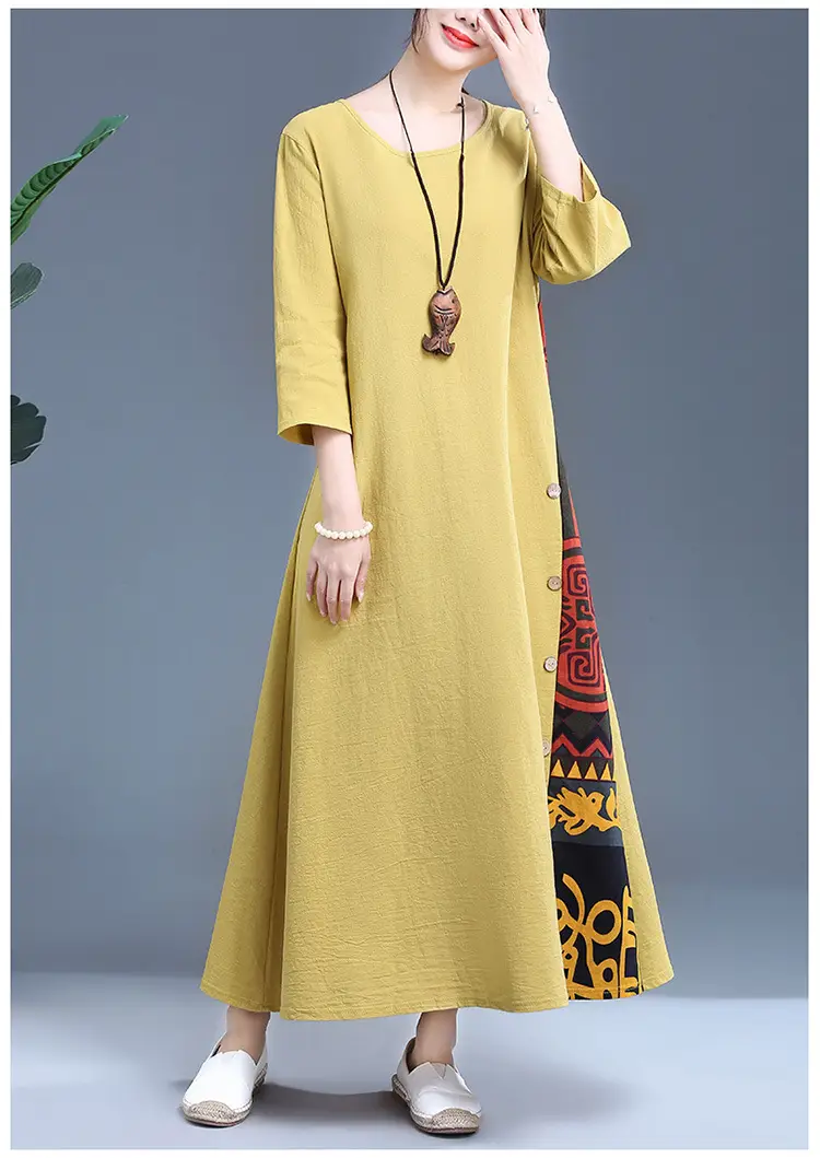 Women's Red Literary Long Sleeve Dress 2023 — feature 6