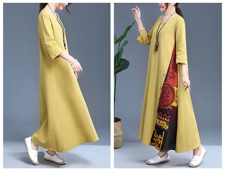 Women's Red Literary Long Sleeve Dress 2023 — feature 7
