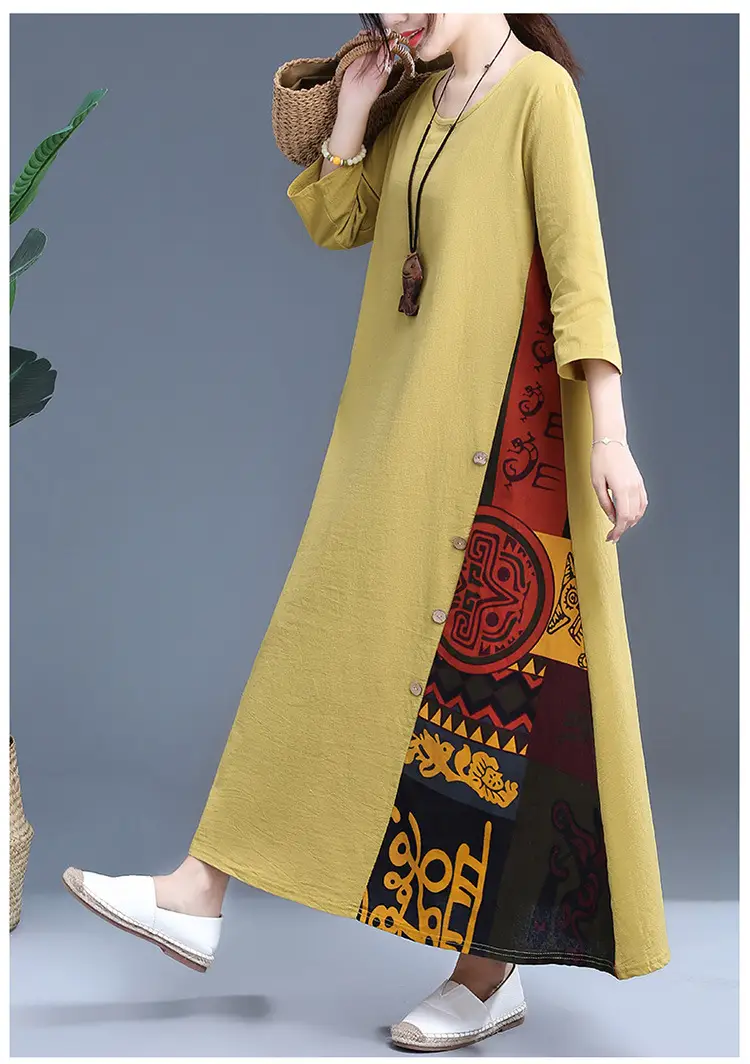 Women's Red Literary Long Sleeve Dress 2023 — feature 8