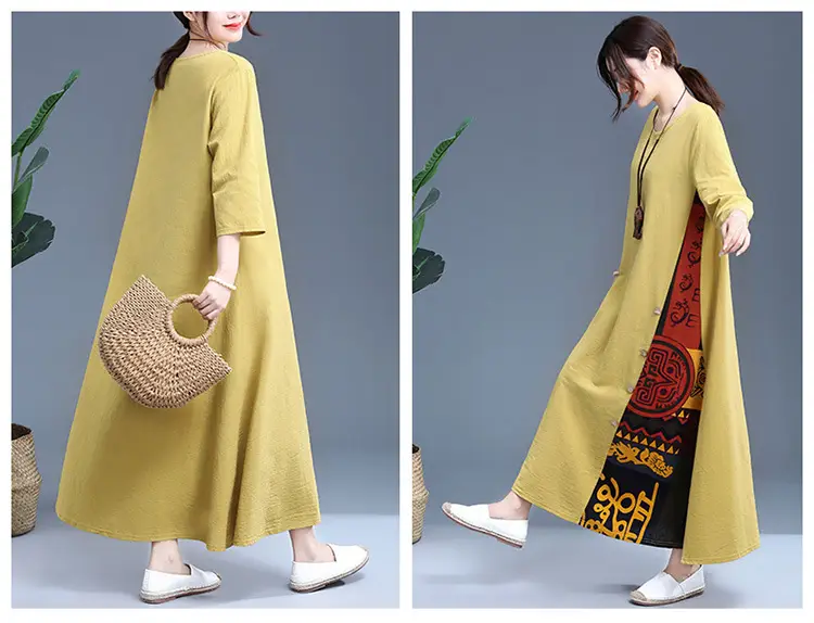 Women's Red Literary Long Sleeve Dress 2023 — feature 9