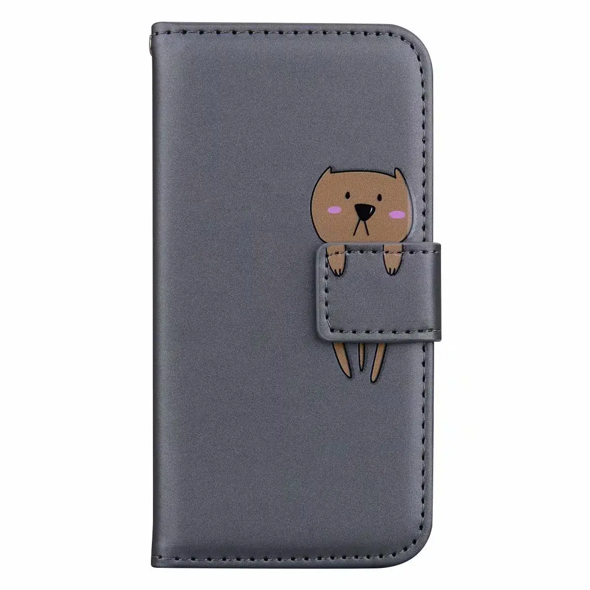 Apple iPhone 17 Cartoon Animal Protective Leather Wallet Case
