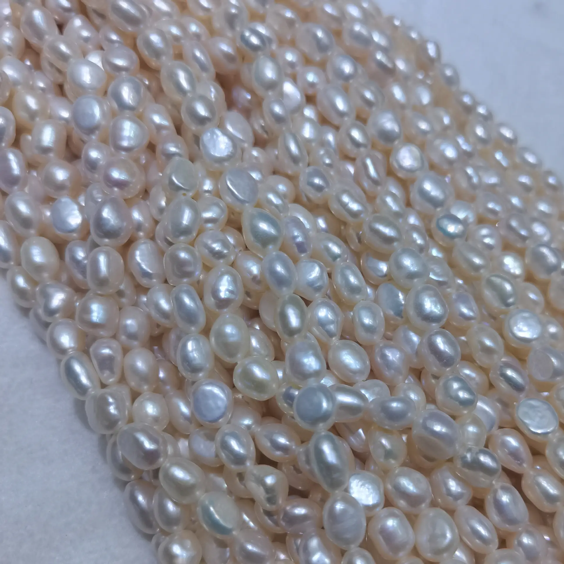 Rose Gold Pearl Beads 3-11mm Baroque Shape — feature 11
