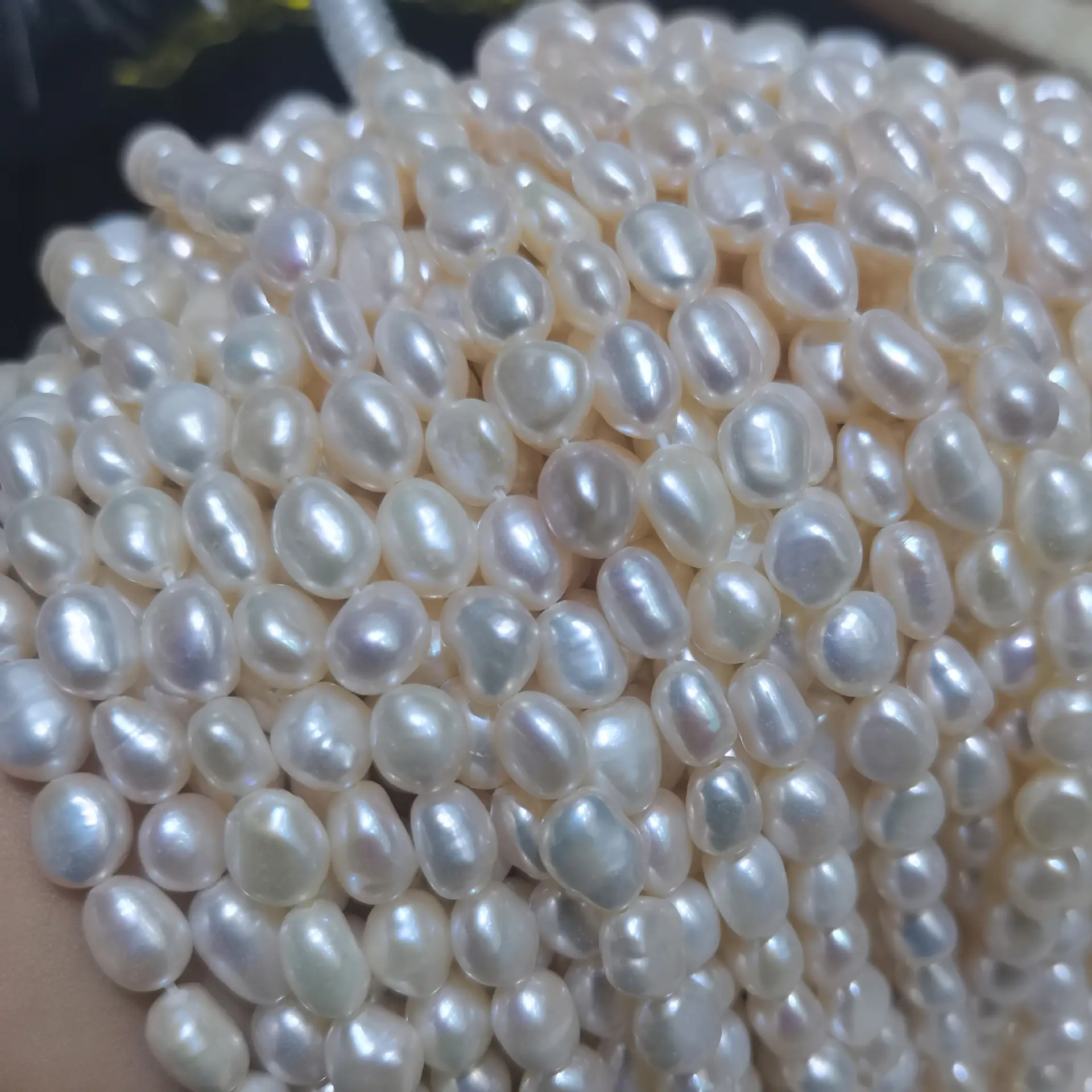 Rose Gold Pearl Beads 3-11mm Baroque Shape — feature 6