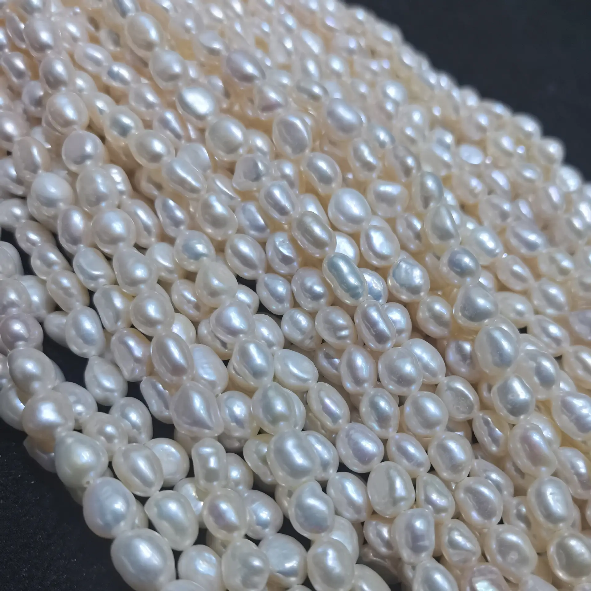 Rose Gold Pearl Beads 3-11mm Baroque Shape — feature 7
