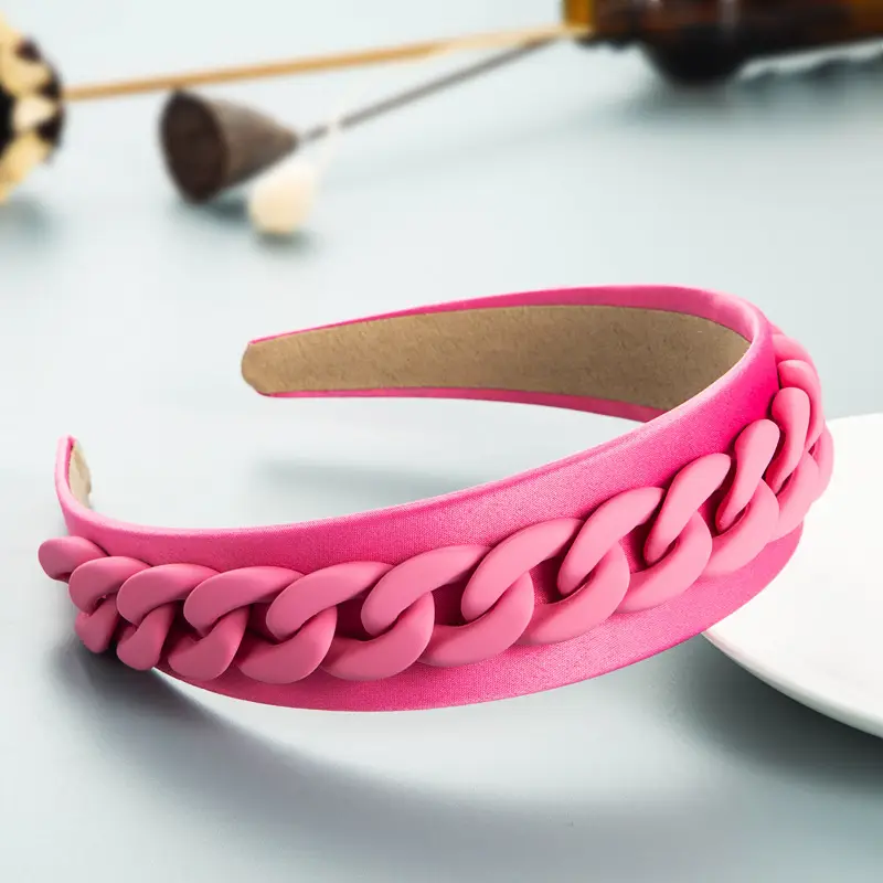 Teal Braided Wide Headband for Women