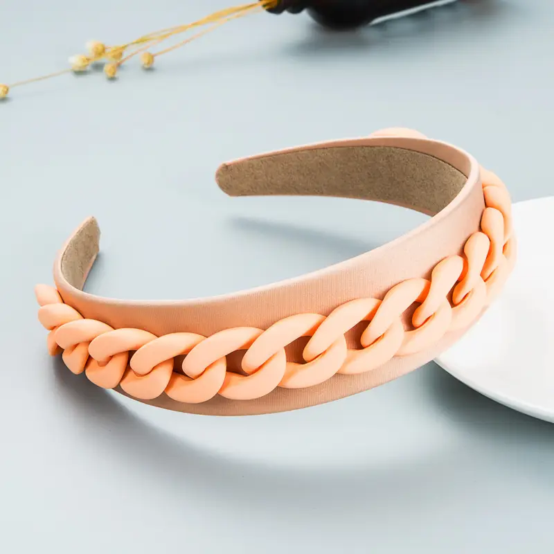 Teal Braided Wide Headband for Women