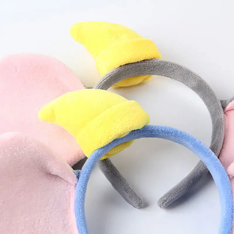 Cute Elephant Ears Headband Pink Yellow