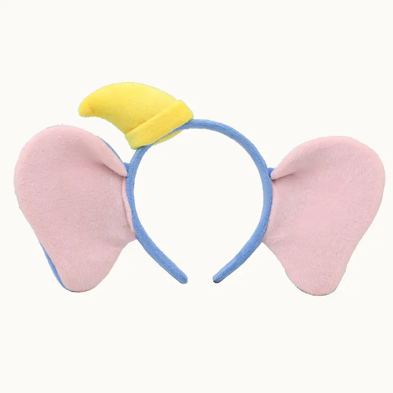 Cute Elephant Ears Headband Pink Yellow