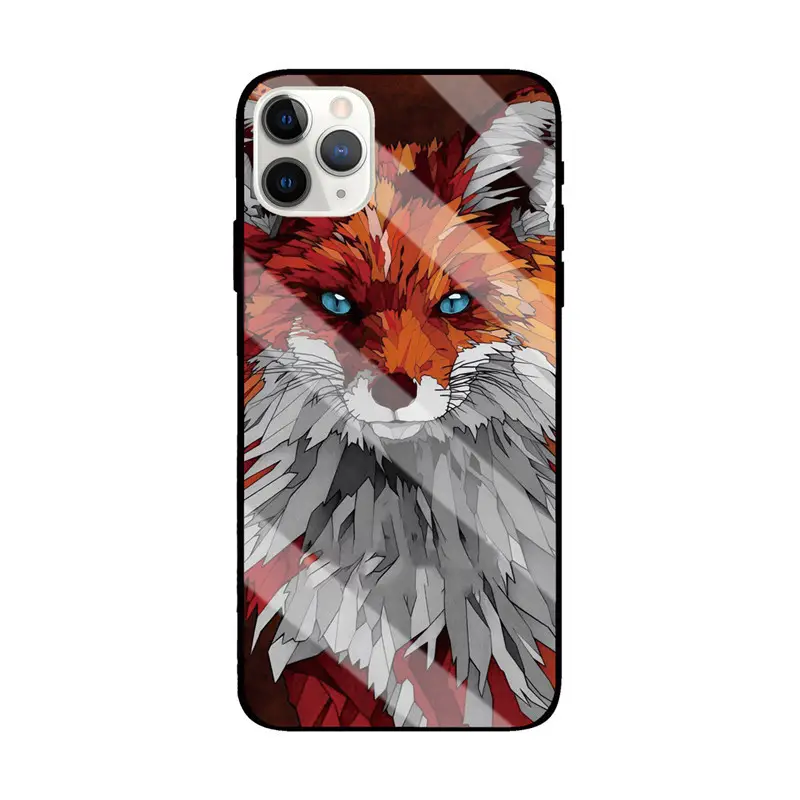 Lion Wolf Protective iPhone Case 14 Pro Max Gloss Glass 11 - Image 5