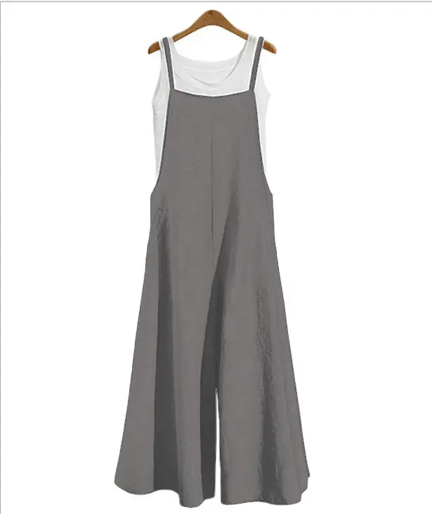 Wide Leg Pants Casual One-Piece Set for Women Black — feature 13