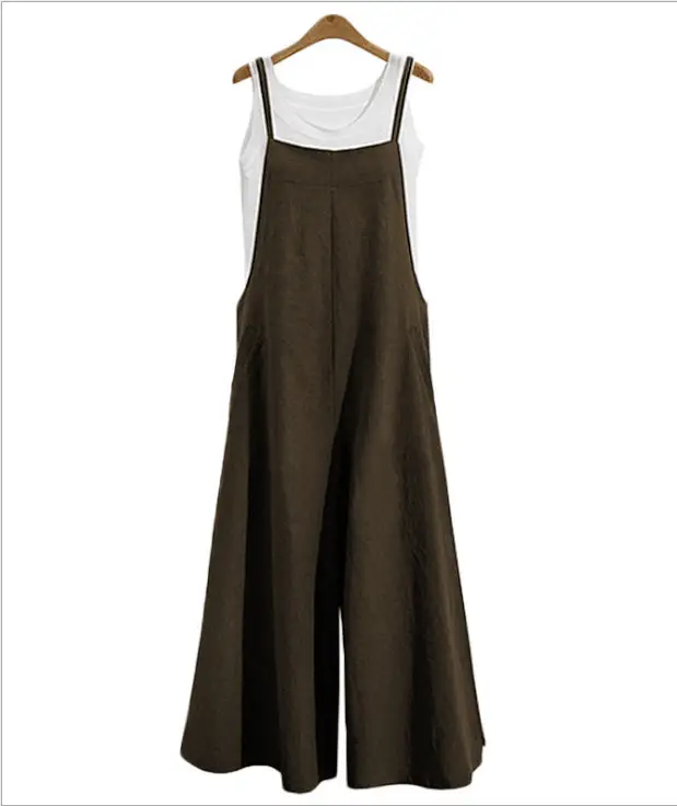 Wide Leg Pants Casual One-Piece Set for Women Black