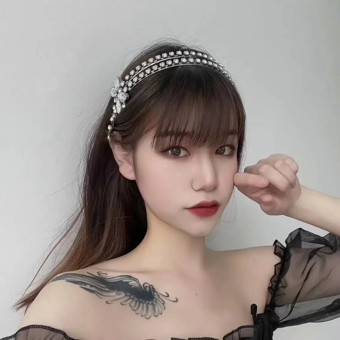 Full Diamond Double Bow Tassel Headband